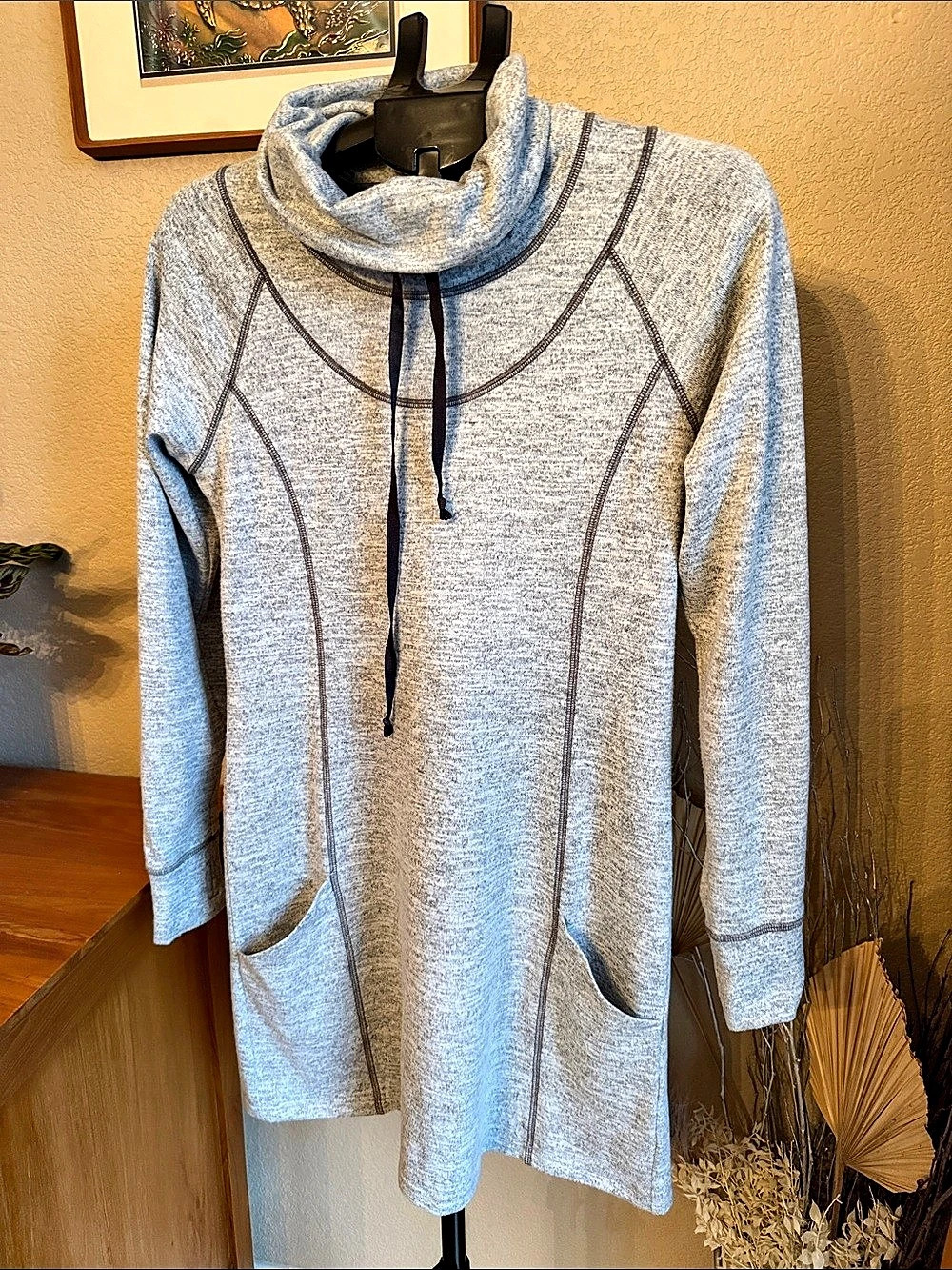 Kuhl Lea Dress Women's Gray Tunic Hoodie Medium